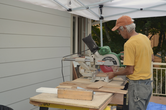 Dave May working on a Chuckanut Builders project